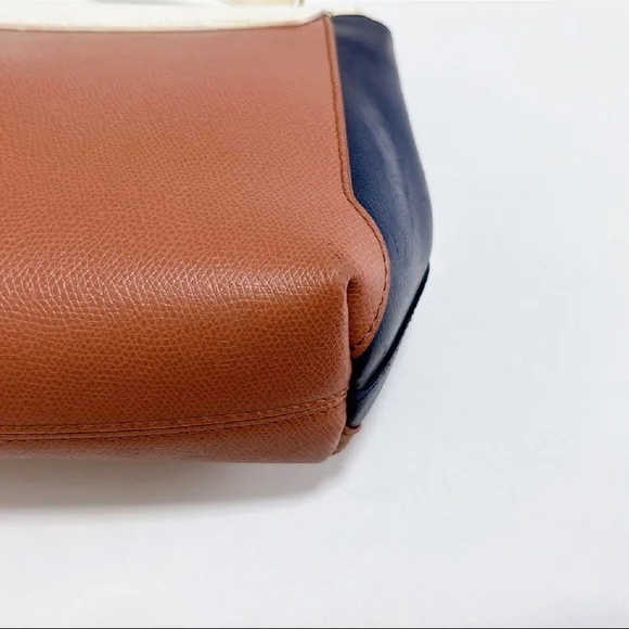 Furla Tricolor Crossbody Bag in Cream, Navy, and Brown - Picture 6 of 16